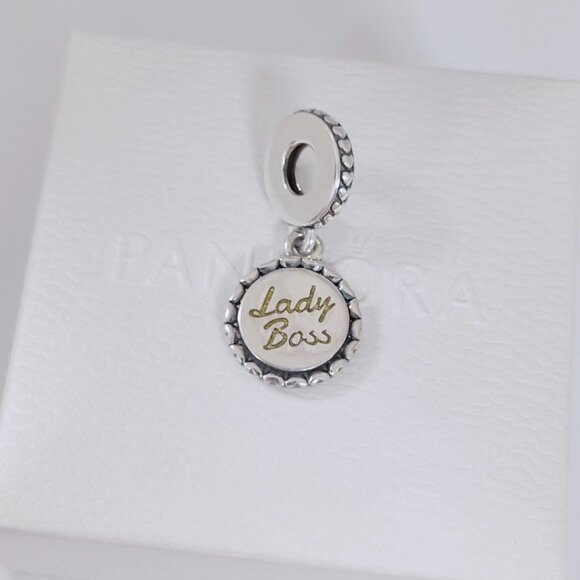 Pandora Lady Boss Charm Metallic Enamel Charm S925 Sliver Charm Bracelete Dangle - Picture 5 of 8